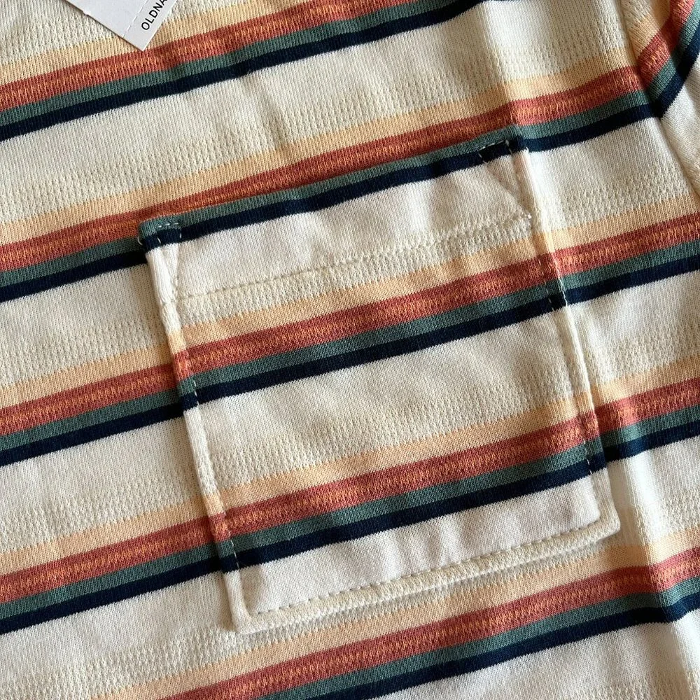 Old Navy striped pocket tees M 8 NWT